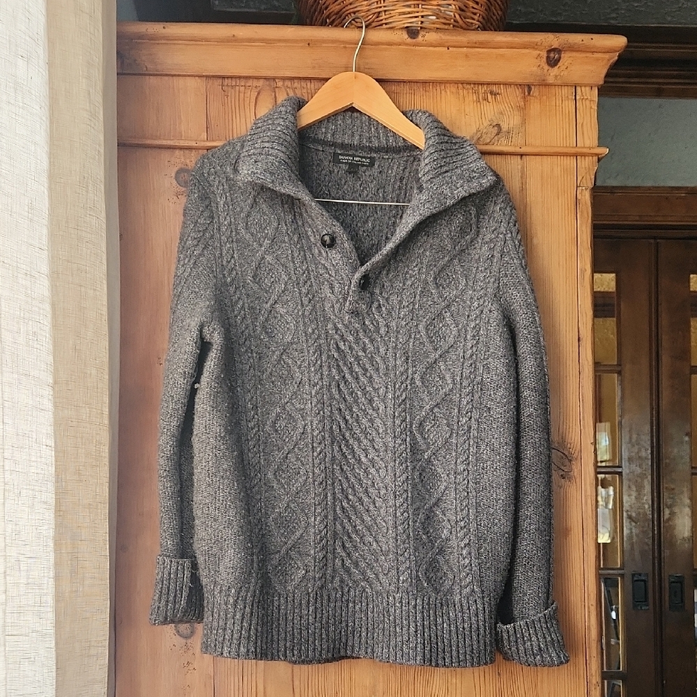 VTG Banana Republic Fishermen Wool Sweater